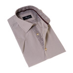 European Premium Quality Short Sleeve Shirt // Beige (L)