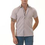 European Premium Quality Short Sleeve Shirt // Light Purple (5XL)