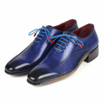 Leather Oxford Shoes Side Hand-Sewn // Blue (US: 9.5)