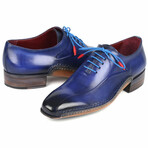 Leather Oxford Shoes Side Hand-Sewn // Blue (US: 8.5)