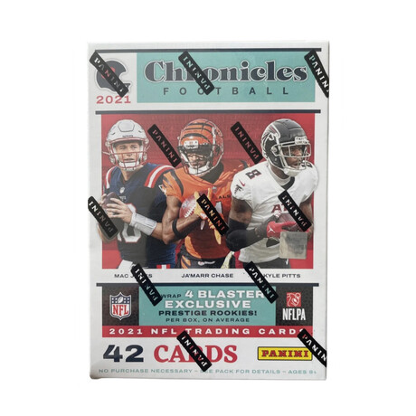 2021 Panini Chronicles NFL Football Blaster Box // Sealed Box Of Cards // Chasing Rookies (Jones, Lawrence, Wilson, Fields, Chase Etc.)