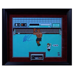 Mike Tyson // Autographed Photograph w/ Nintendo Controller + Framed