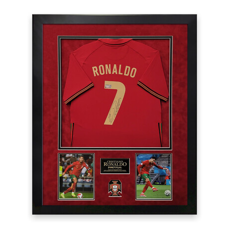 Cristiano Ronaldo // Portugal // Signed Jersey + Framed