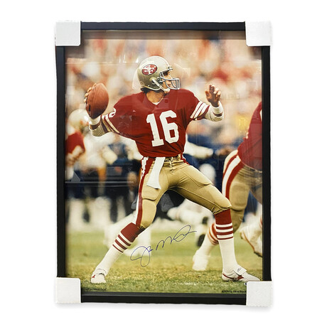 Joe Montana // San Fransisco 49ers // Signed Large Photograph + Framed