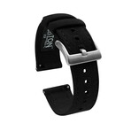 Crafted Canvas Watch Band // Black (18mm)