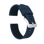 Elite Silicone Watch Band // Navy Blue (18mm)