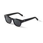 Men's Francis Polarized Sunglasses // Black + Smoke