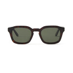 Men's Oscar Polarized Sunglasses // Dark Brown + Green