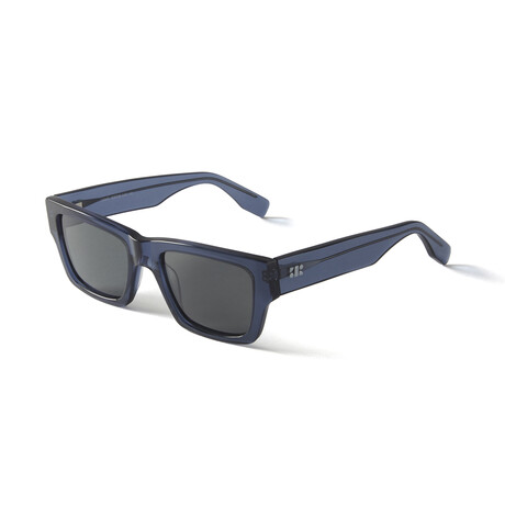 Men's Aimé Polarized Sunglasses // Clear Blue + Smoke