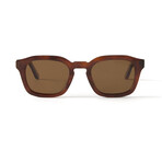 Men's Oscar Polarized Sunglasses // Cognac + Brown