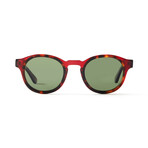 Men's Alexis Polarized Sunglasses // Bordeaux + Tortoise + Green