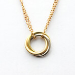 Cartier // 18k White Gold + 18k Rose Gold + 18k Yellow Gold Trinity De Cartier Necklace // 16" // Pre-Owned