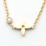 Louis Vuitton // 18k Rose Gold Diamond Monogram Idylle Necklace // 16" // Pre-Owned