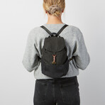 Mini Cinch Backpack // Black