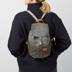 Mini Cinch Backpack // Vintage Gray