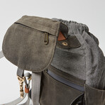 Mini Cinch Backpack // Vintage Gray