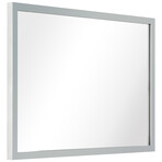 Contempo Silver Polished Stainless Steel Gold Wall Mirror (20"L x 1"W x 30"H)