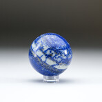 Genuine Polished Lapis Lazuli Sphere With Acrylic Display Stand // 93g
