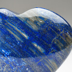 Genuine Polished Lapis Lazuli Heart With Acrylic Stand // 2.87lb
