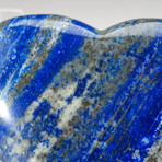 Genuine Polished Lapis Lazuli Heart With Acrylic Stand // 228g