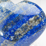 Genuine Polished Lapis Lazuli Heart With Acrylic Stand // 418g