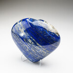 Genuine Polished Lapis Lazuli Heart With Acrylic Stand // 3lb