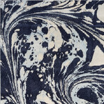 Watercolors 6232 Marble // Blue (59"L x 39"W x 0.5"H)