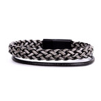 Agate + Marble + Onyx Mesh Bracelet Set // Set of 3