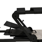 GTR Simulator // GTA-Pro Model Black Frame Racing Cockpit + Monitor Stand + PISTA Racing Seat