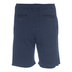 Tyson Pull On Short in Quilted Aztec Knit // Navy (L)