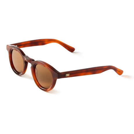 Men's Jude Polarized Sunglasses // Cognac / Brown