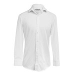 Phenom Professional Long Sleeve Dress Shirt Slim Cut // White (Small 14.5" Neck |  32-33" Sleeve Length)
