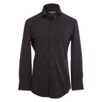 Phenom Professional Long Sleeve Dress Shirt Slim Cut // Black (Medium 16" Neck |  33-34" Sleeve Length)