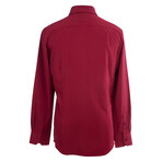 Phenom Professional Long Sleeve Dress Shirt Slim Cut // Maroon (Small 14.5" Neck |  32-33" Sleeve Length)