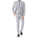 Oscar 3-Piece Slim Fit Suit // Gray (Euro: 44)