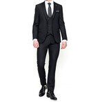 Jerry 3-Piece Slim Fit Suit // Black (Euro: 50)