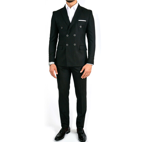 Johnny 2-Piece Slim Fit Suit // Black (Euro: 52)