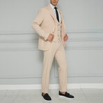 Sean 3-Piece Slim Fit Suit // Beige (Euro: 48)