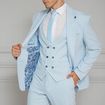 Kobe 3-Piece Slim Fit Suit // Light Blue (Euro: 50)