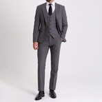 Monte 3-Piece Slim Fit Suit // Gray (Euro: 48)