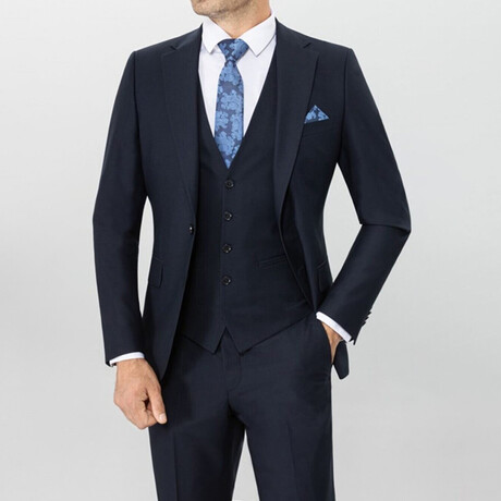 Mason 3-Piece Slim Fit Suit // Navy (Euro: 44)