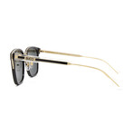 Unisex GG0563SKN Sunglasses // Gold-Black Crystal + Black