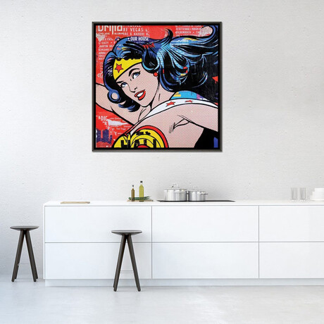 Wonder Woman I by Michiel Folkers (18"H x 18"W x 0.75"D)