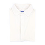 Silky Soft Short Sleeve Button Up Shirt // Blanc (Small)