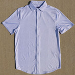 Silky Soft Short Sleeve Button Up Shirt // Space (Small)