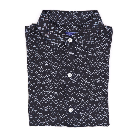Silky Soft Short Sleeve Button Up Shirt // Pine (Small)