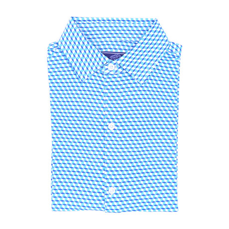 Pique Stretch Short Sleeve Button Up Shirt // Shroom (Small)