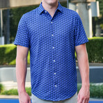 Pique Stretch Short Sleeve Button Up Shirt // Rise 2.0 (Small)
