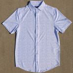 Silky Soft Short Sleeve Button Up Shirt // City (Small)