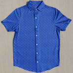 Pique Stretch Short Sleeve Button Up Shirt // Rise 2.0 (Small)
